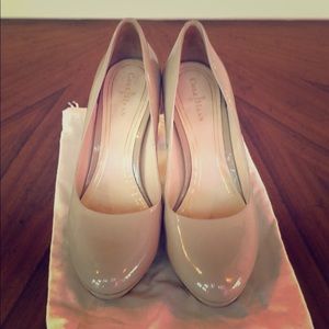 Cole Haan Nude Patent Leather Pumps 7.5